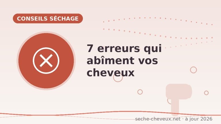 Les 7 erreurs de séchage qui abîment vos cheveux